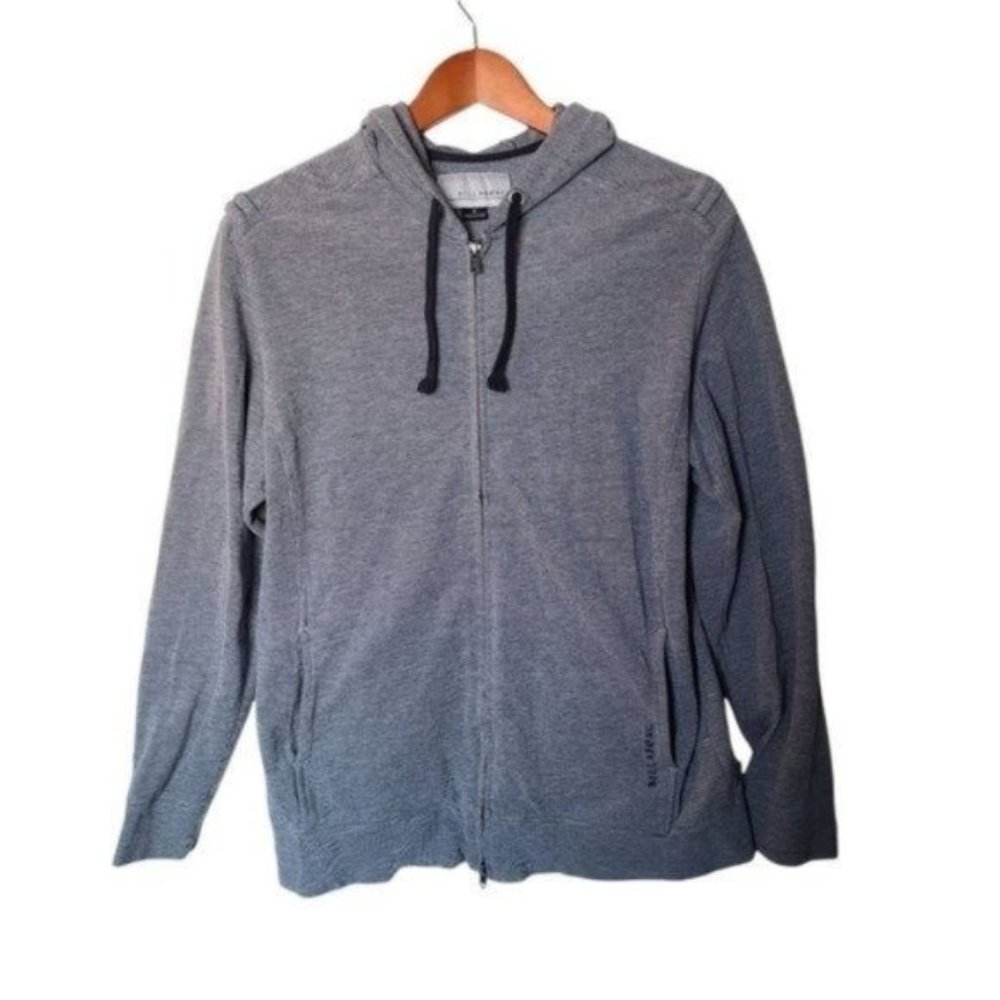 Billabong Marled Hoodie Sweatshirt Blue Womens Zipper M Medium Pockets
